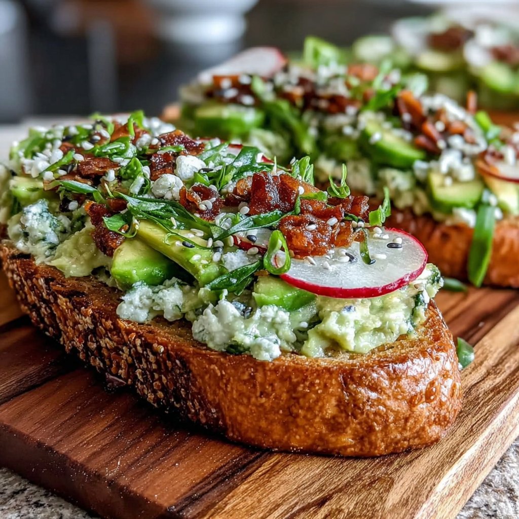 Creamy Avocado Lunch Toast
