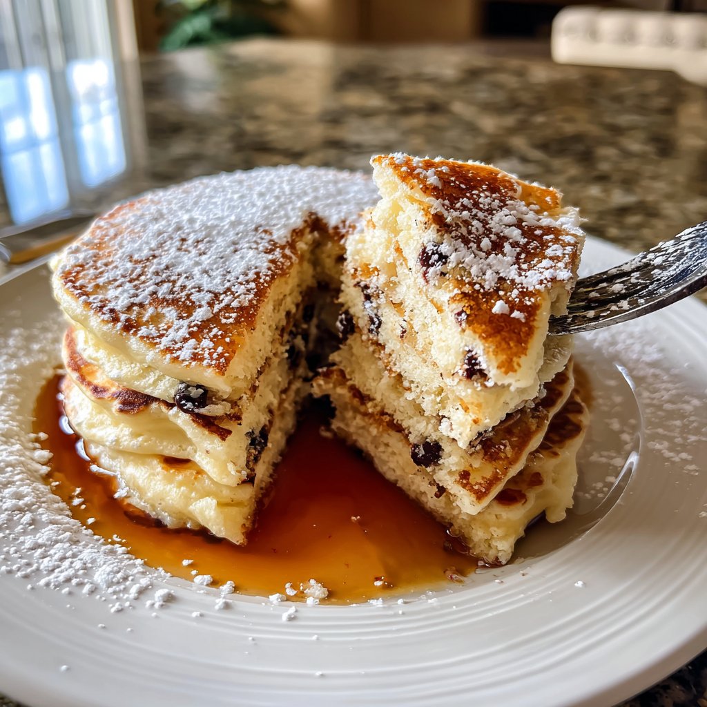 Delicious Chocolate Chip Pancakes