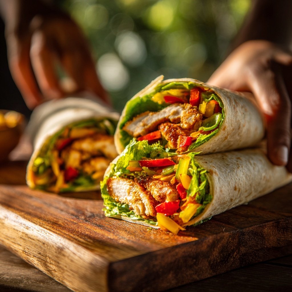 Sesame Ginger Chicken Wrap