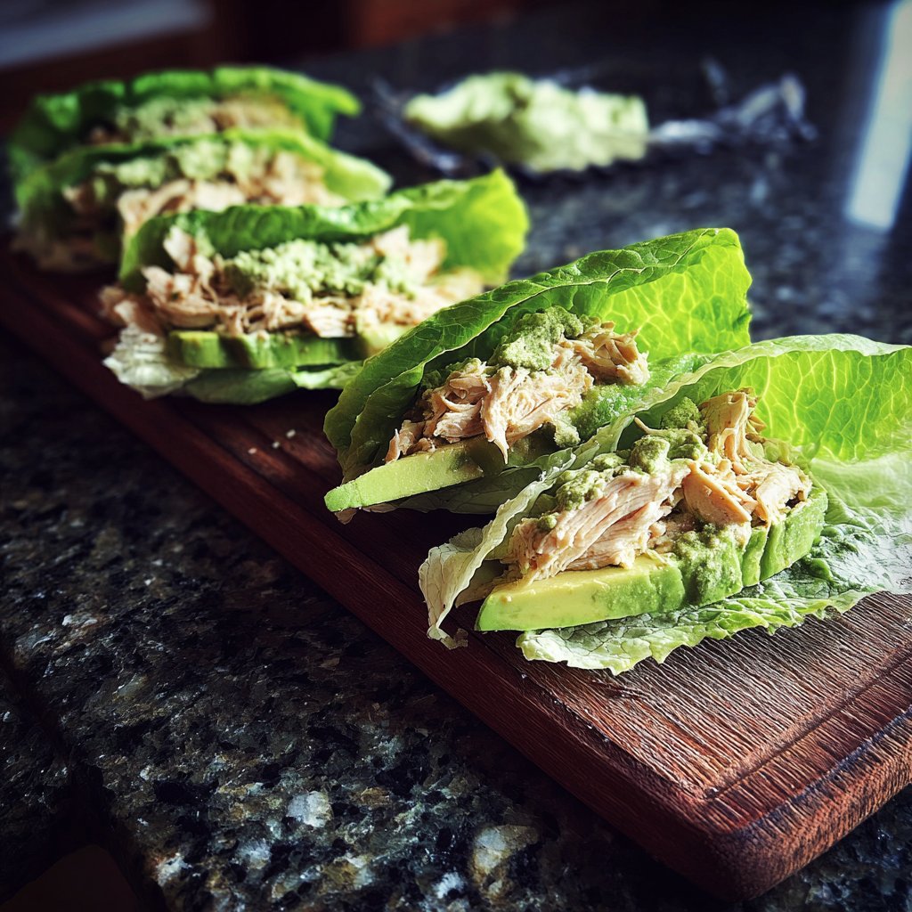 Avocado Lime Turkey Lettuce Wraps