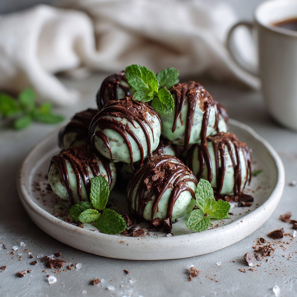 Mint Chocolate Truffles