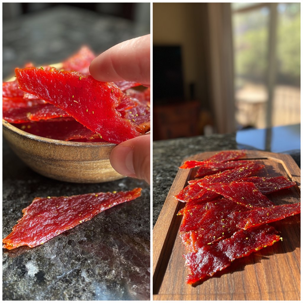 Homemade Strawberry Fruit Leather