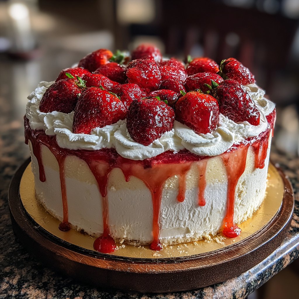 Decadent Strawberry Layer Cake