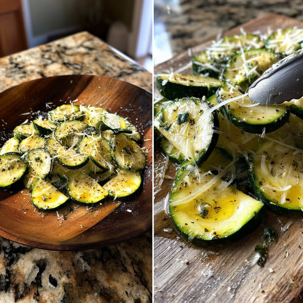 Zucchini Carpaccio with Parmesan