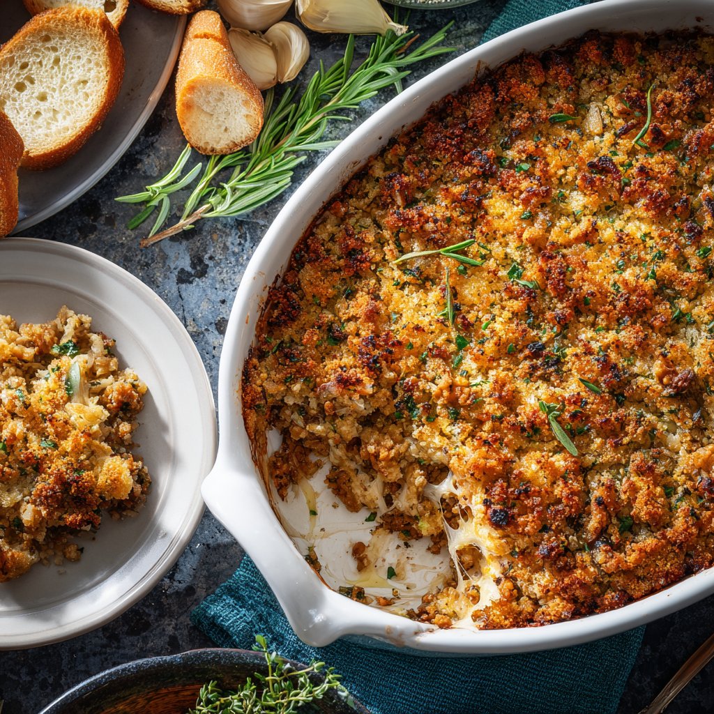 Garlic and Herb Ground Turkey Bake