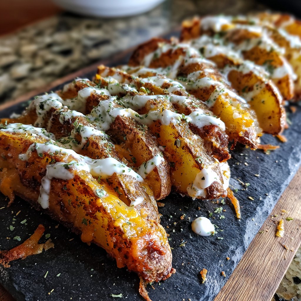 Cheddar Ranch Potato Wedges