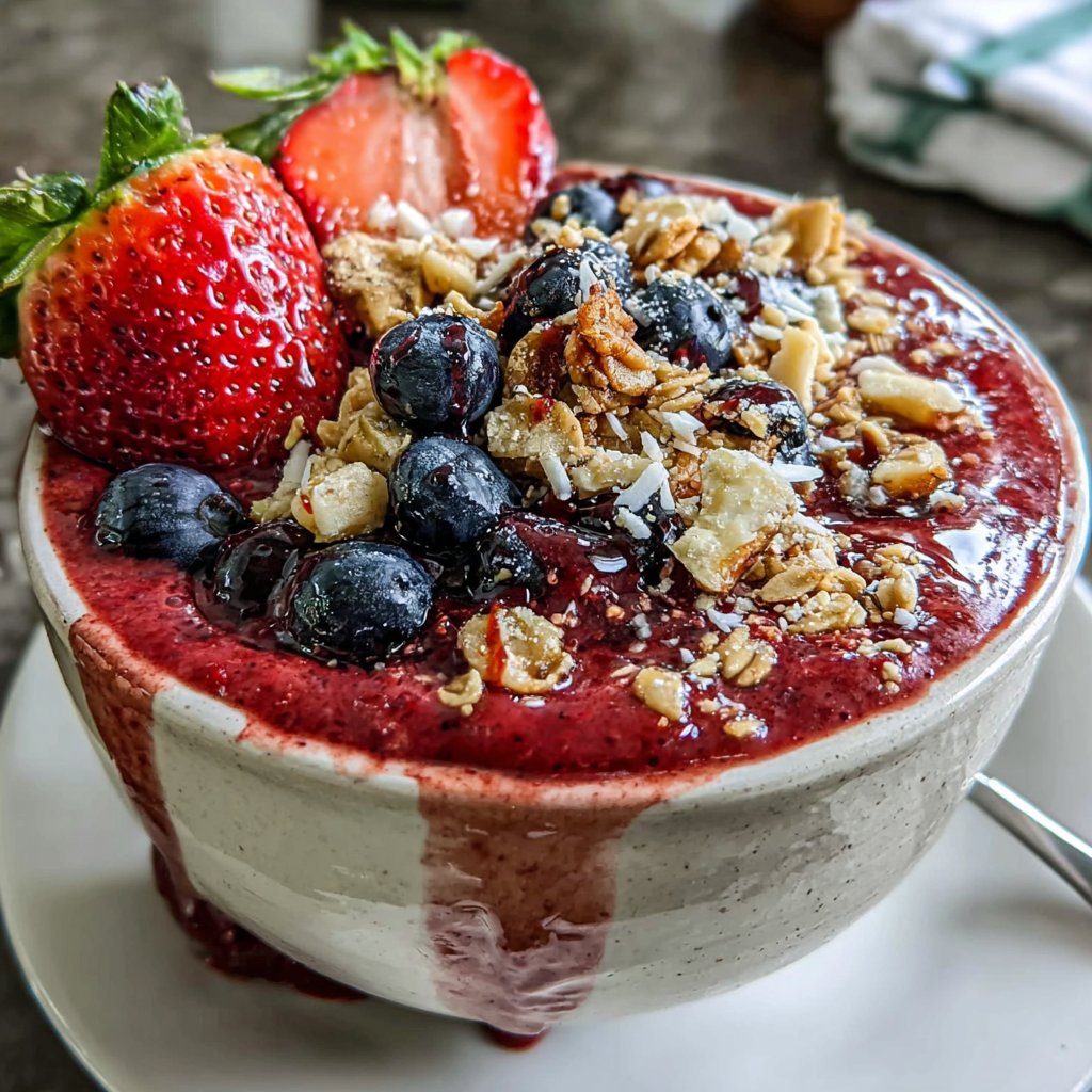 Berry Smoothie Bowl for Guests