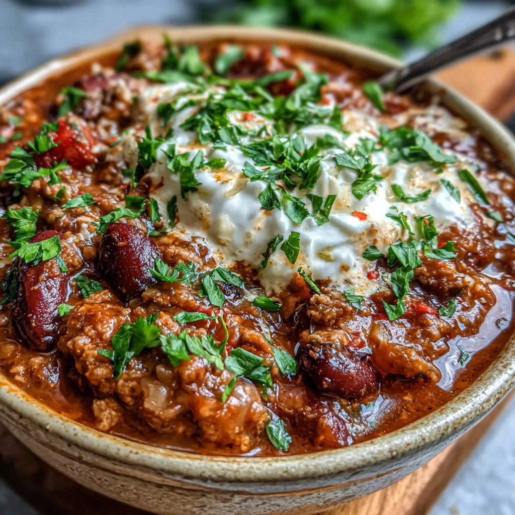 Savory Turkey and Bean Chili